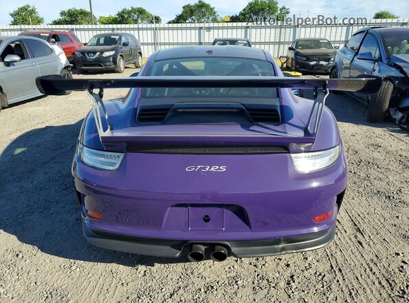WP0AF2A93GS193030 2016 PORSCHE 911 Purple Rear view