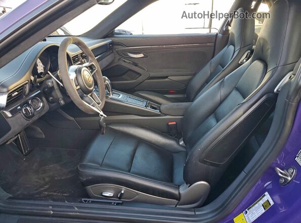 WP0AF2A98GS192973 2016 PORSCHE 911 Purple Widok wnętrza z przodu