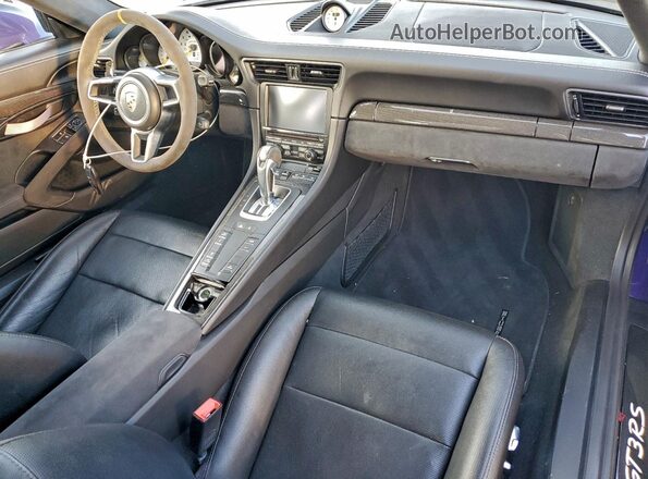 WP0AF2A98GS192973 2016 PORSCHE 911 Purple Widok deski rozdzielczej