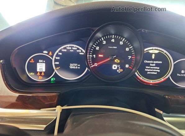 WP0AJ2A71PL103431 2023 PORSCHE PANAMERA Black Вид щитка приладів