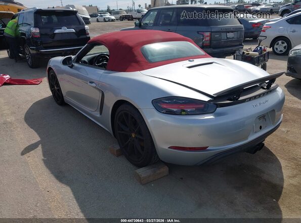 WP0CA2A80JS210792 2018 PORSCHE BOXSTER Серебряный Задняя левая четверть