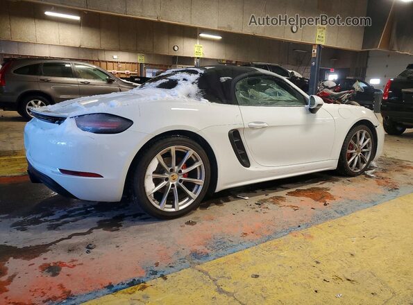 WP0CA2A84HS220171 2017 PORSCHE BOXSTER Белый Задняя правая четверть