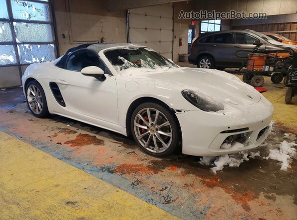 WP0CA2A84HS220171 2017 PORSCHE BOXSTER Белый Передняя правая четверть