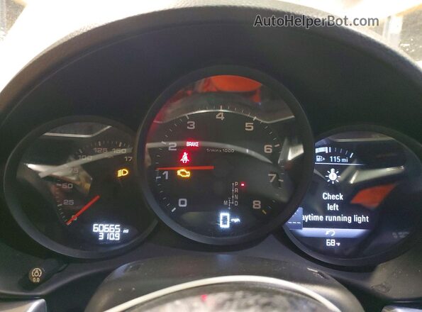 WP0CA2A84HS220171 2017 PORSCHE BOXSTER Белый Вид щитка приборов