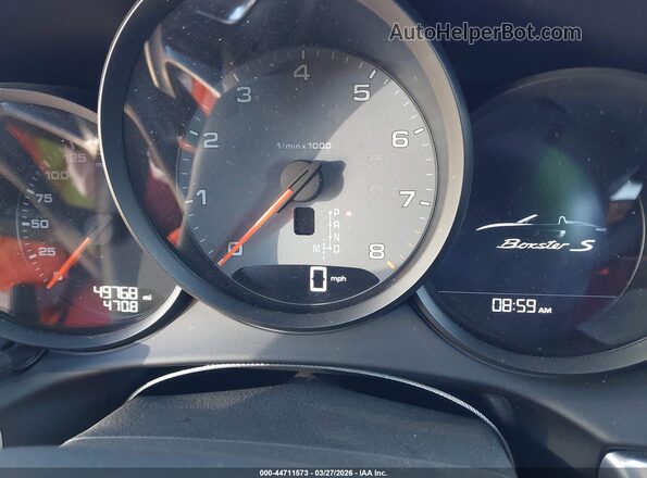 WP0CB2A88KS228732 2019 PORSCHE BOXSTER Черный Вид задних сидений