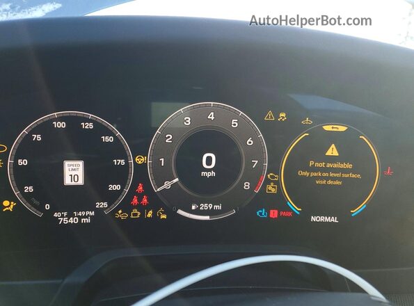 WP0CH2A94SS249293 2025 PORSCHE 911 Gray Instrument cluster view