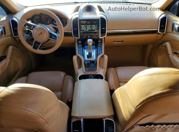 WP1AA2A21GKA36869 2016 PORSCHE CAYENNE White Widok deski rozdzielczej