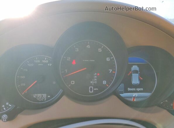 WP1AA2A21GKA36869 2016 PORSCHE CAYENNE White Widok zestawu wskaźników