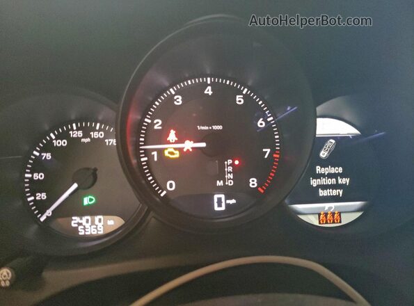 WP1AA2A50PLB08729 2023 PORSCHE MACAN Белый Вид щитка приборов