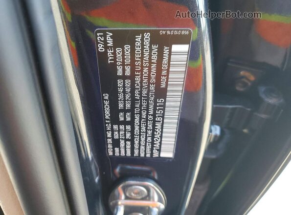 WP1AA2A56MLB15115 2021 PORSCHE MACAN Gray 