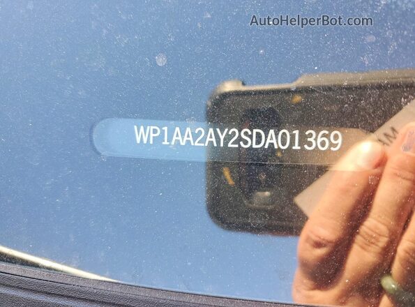 WP1AA2AY2SDA01369 2025 PORSCHE CAYENNE Серебряный Вид наклейки с VIN-кодом