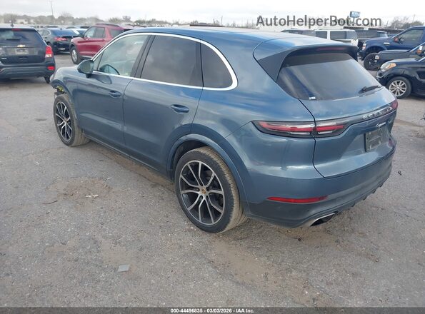 WP1AA2AY3KDA15717 2019 PORSCHE CAYENNE Light Blue Задня ліва чверть