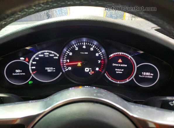 WP1AA2AY3KDA16124 2019 PORSCHE CAYENNE Black Widok zestawu wskaźników