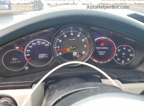 WP1AA2AY7NDA06104 2022 PORSCHE CAYENNE Gray Widok zestawu wskaźników