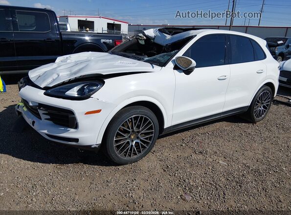 WP1AA2AYXKDA11549 2019 PORSCHE CAYENNE White Vista tres cuartos delantera izquierda