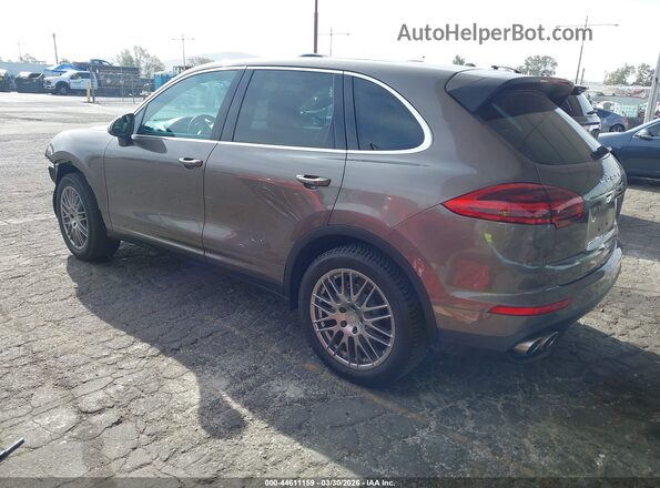 WP1AB2A27GLA93021 2016 PORSCHE CAYENNE Brown Задня ліва чверть