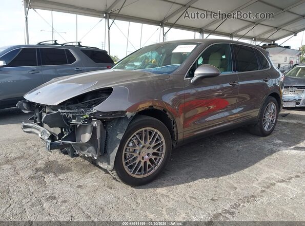 WP1AB2A27GLA93021 2016 PORSCHE CAYENNE Brown Передня ліва чверть
