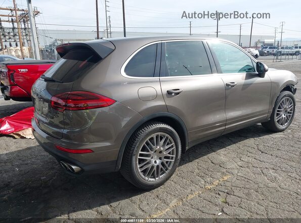 WP1AB2A27GLA93021 2016 PORSCHE CAYENNE Brown Задня права чверть