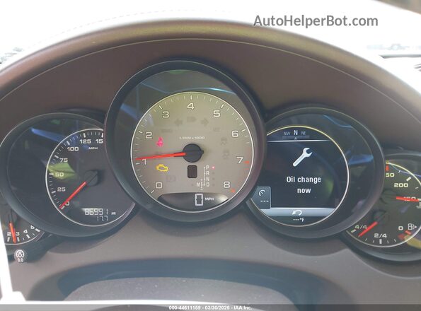 WP1AB2A27GLA93021 2016 PORSCHE CAYENNE Brown Вид задніх сидінь