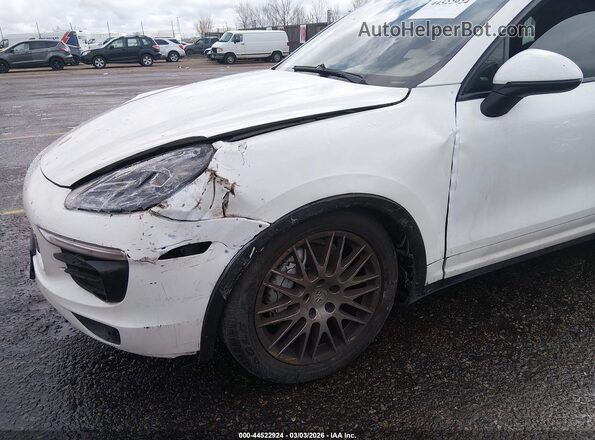 WP1AB2A28GLA96350 2016 PORSCHE CAYENNE White Widok zestawu wskaźników