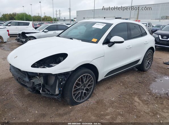 WP1AB2A50GLB43199 2016 PORSCHE MACAN White Առջևի ձախ երեք քառորդ տեսարան