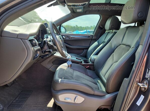 WP1AB2A55GLB56742 2016 PORSCHE MACAN Gray Vista interior delantera
