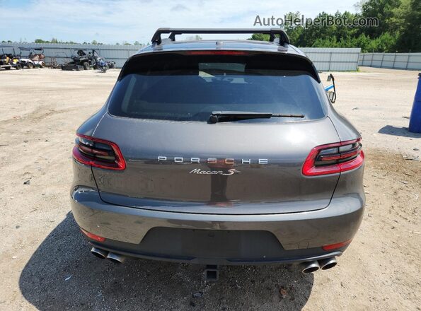WP1AB2A55GLB56742 2016 PORSCHE MACAN Gray Vista trasera