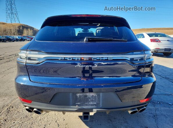 WP1AB2A55LLB37134 2020 PORSCHE MACAN Синий Вид сзади