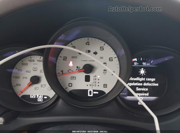 WP1AB2A5XGLB50922 2016 PORSCHE MACAN Burgundy Widok tylnych siedzeń
