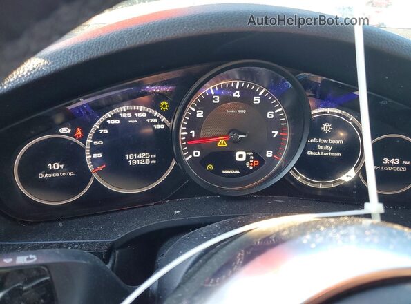 WP1AB2AY3KDA63697 2019 PORSCHE CAYENNE Black ხელსაწყოთა პანელის ხედი
