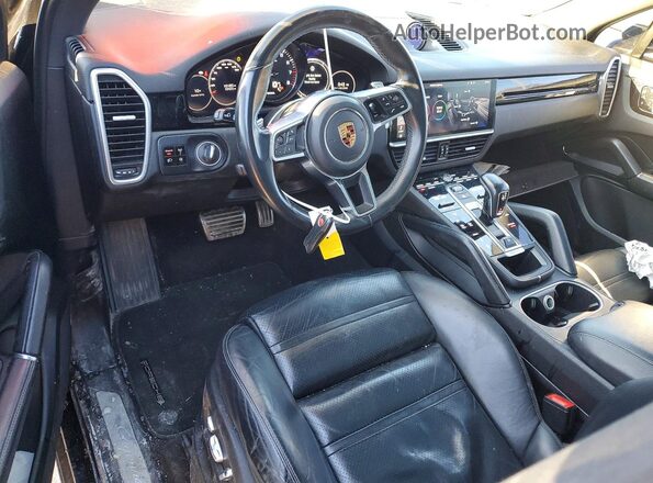 WP1AB2AY3KDA63697 2019 PORSCHE CAYENNE Black წინა პანელის ხედი