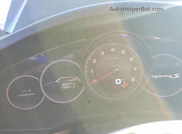 WP1AB2AY7MDA27109 2021 PORSCHE CAYENNE Черный Вид щитка приборов