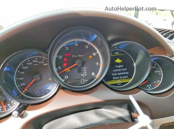 WP1AC2A27GLA88558 2016 PORSCHE CAYENNE Угольный Вид щитка приборов
