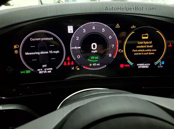 WP1AE2AY5SDA16968 2025 PORSCHE CAYENNE Угольный Вид щитка приборов