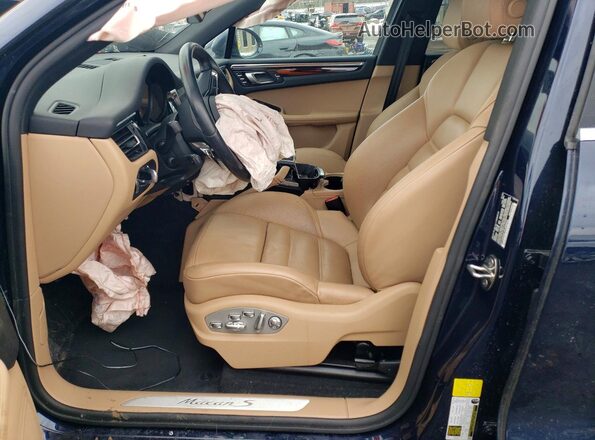 WP1AG2A51PLB38465 2023 PORSCHE MACAN Blue Widok wnętrza z przodu