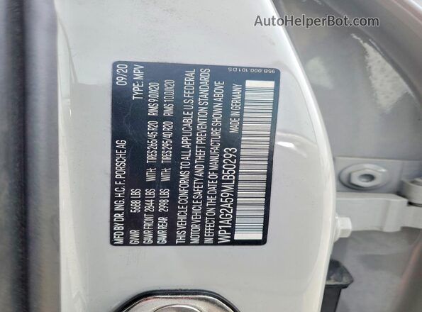 WP1AG2A59MLB50293 2021 PORSCHE MACAN Gray 