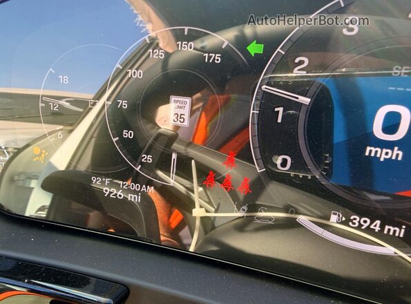 WP1BA2AY0TDA35803 2026 PORSCHE CAYENNE White Vista del cuadro de instrumentos