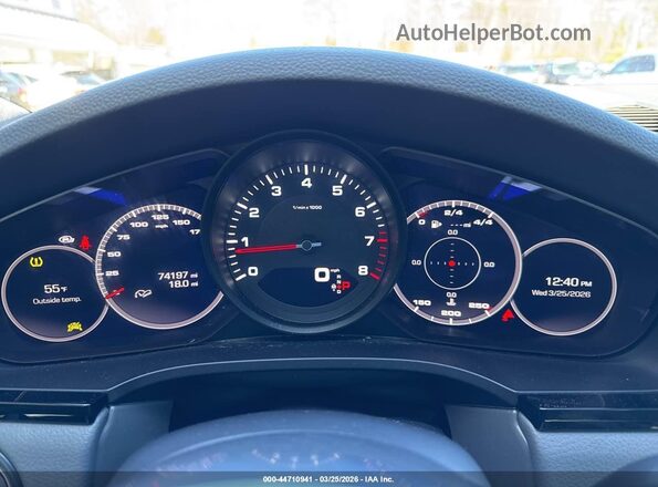 WP1BA2AY2MDA41376 2021 PORSCHE CAYENNE Blue უკანა სავარძლების ხედი