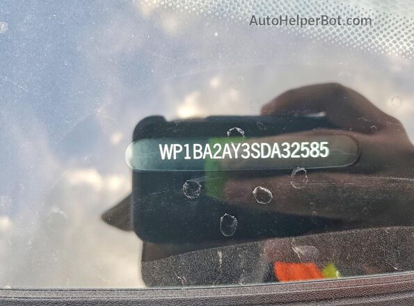 WP1BA2AY3SDA32585 2025 PORSCHE CAYENNE Blue Widok naklejki z numerem VIN