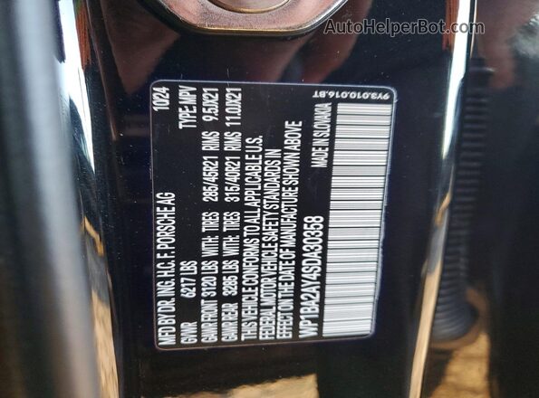 WP1BA2AY4SDA30358 2025 PORSCHE CAYENNE Black 