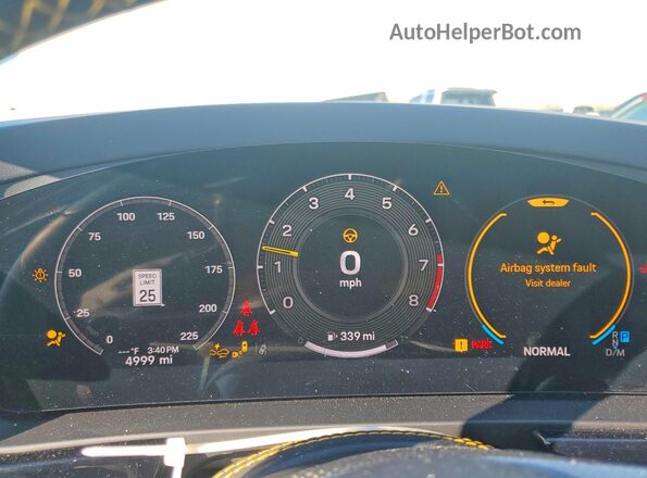 WP1BK2AYXSDA49364 2025 PORSCHE CAYENNE White Instrument cluster view