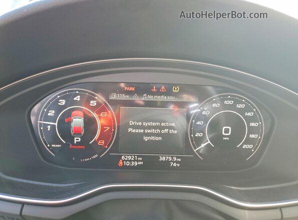 WUAAWCF5XMA904531 2021 AUDI RS5 Black Vista del cuadro de instrumentos