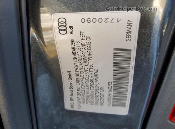 WUAAWDF51SA902105 2025 AUDI RS5 Gray Շարժիչի բաժամունքի տեսք