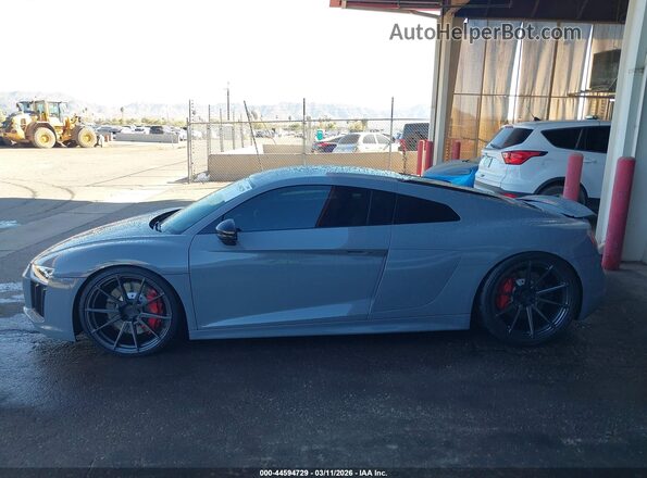 WUABAAFX5J7902204 2018 AUDI R8 Gray სალონის 360-გრადუსიანი ხედი