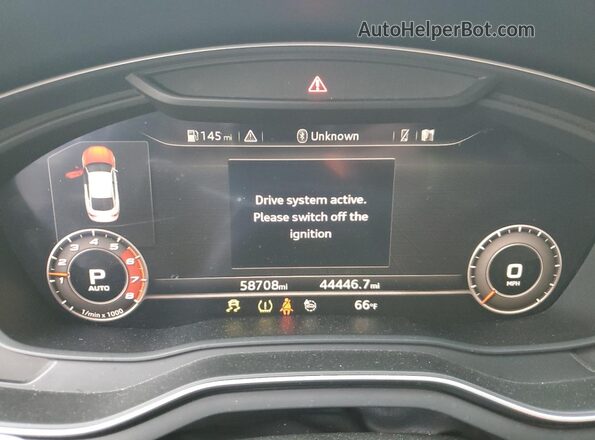 WUABWCF53KA900211 2019 AUDI RS5 Синий Вид щитка приборов