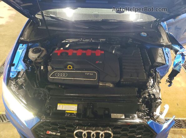 WUABWGFF3J1900451 2018 AUDI RS3 Blue უკანა სალონის ხედი