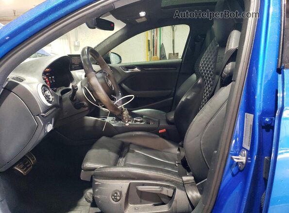 WUABWGFF3J1900451 2018 AUDI RS3 Blue წინა სალონის ხედი