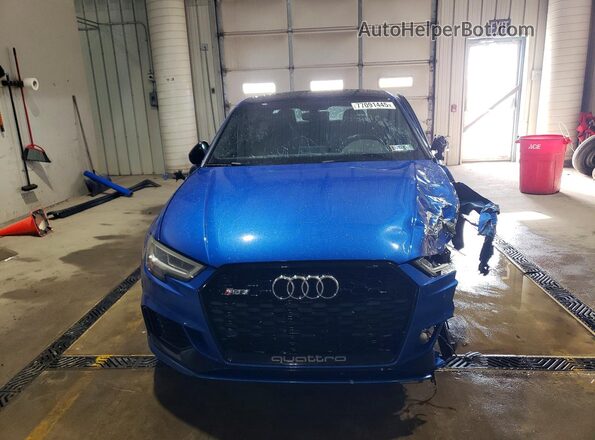 WUABWGFF3J1900451 2018 AUDI RS3 Blue წინა ხედი