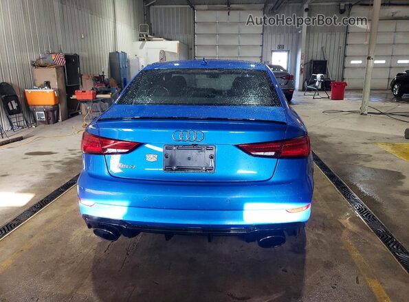 WUABWGFF3J1900451 2018 AUDI RS3 Blue უკანა ხედი