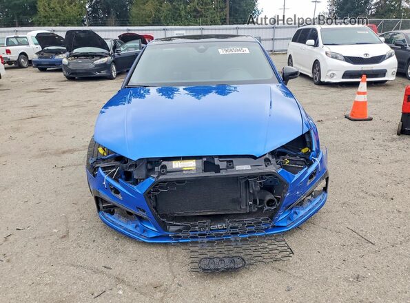 WUABWGFF3J1901938 2018 AUDI RS3 Blue წინა ხედი